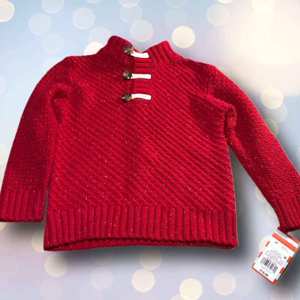 NWT Cat & Jack Boys Pullover Sweater 4T